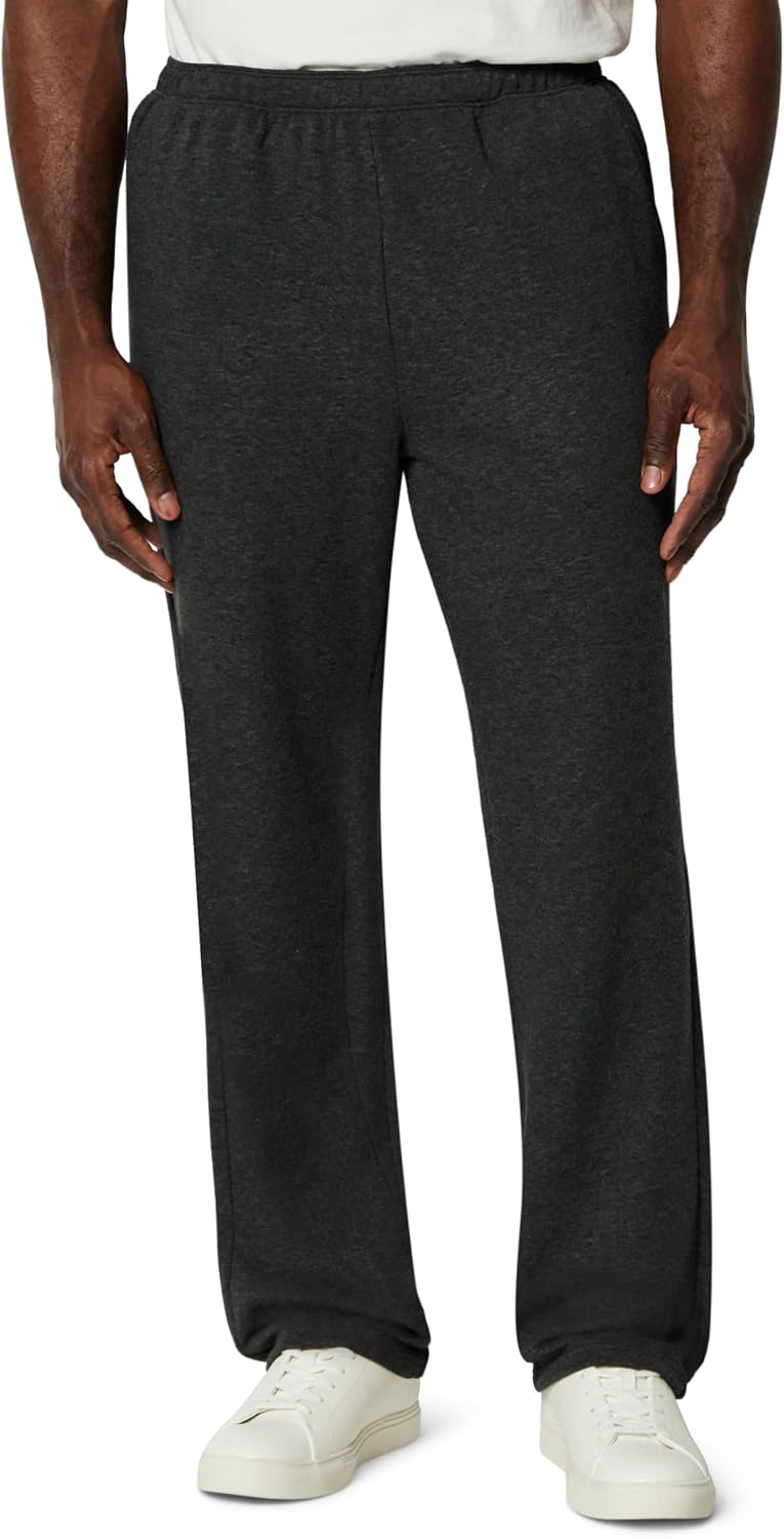 Amazon Essentials Men's Regular-Fit Soft Cotton Open-Hem Sweatpants
