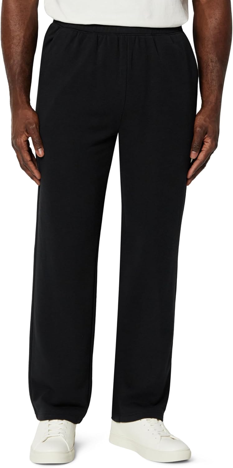 Amazon Essentials Men's Regular-Fit Soft Cotton Open-Hem Sweatpants