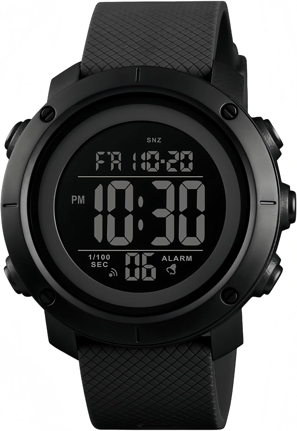 SNE Digital Watch Sports Waterproof Military Back Light Small Watch for Men Black 1426