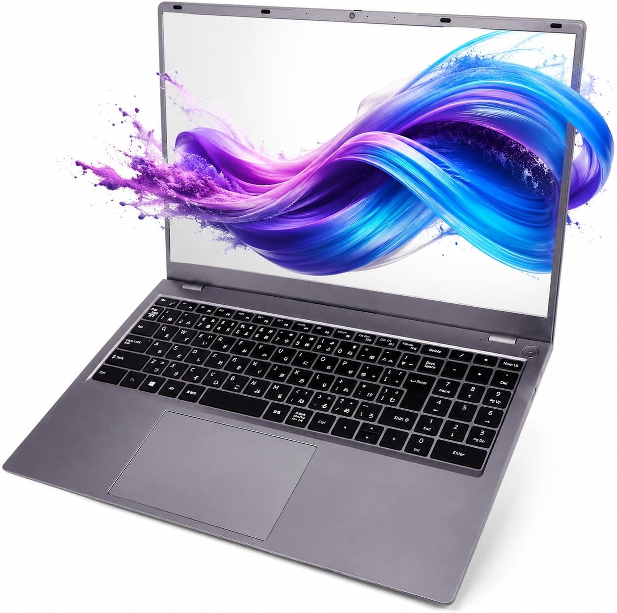 Laptop JIS Japanese Layout Keyboard PS15J 14th Generation Quad-Core CPU TwinLake N150 15.6-inch Wide Large Screen Full HD 1080P Windows11 PCIe SSD 256GB Memory 12GB USB3.0 HDMI 2.4GHz/5GHz Wifi