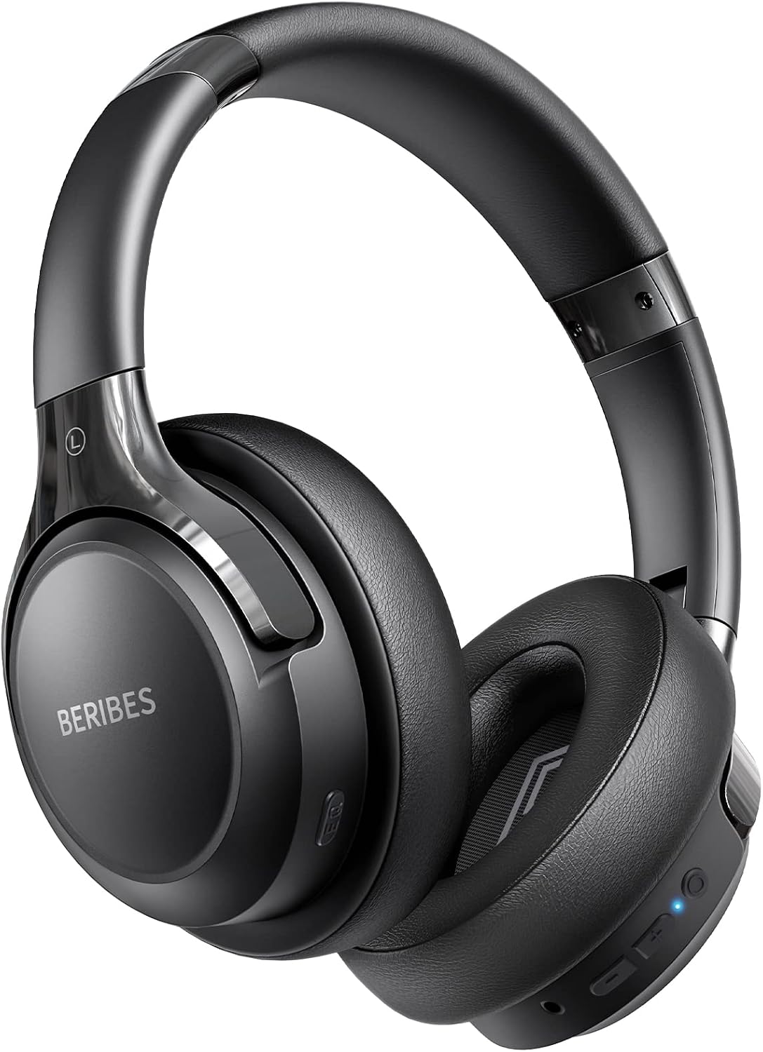 BERIBES Bluetooth Headphones 65 Hours Playtime 6 EQ Modes Wireless Headphones Bluetooth 6.0 with Built-in Mic